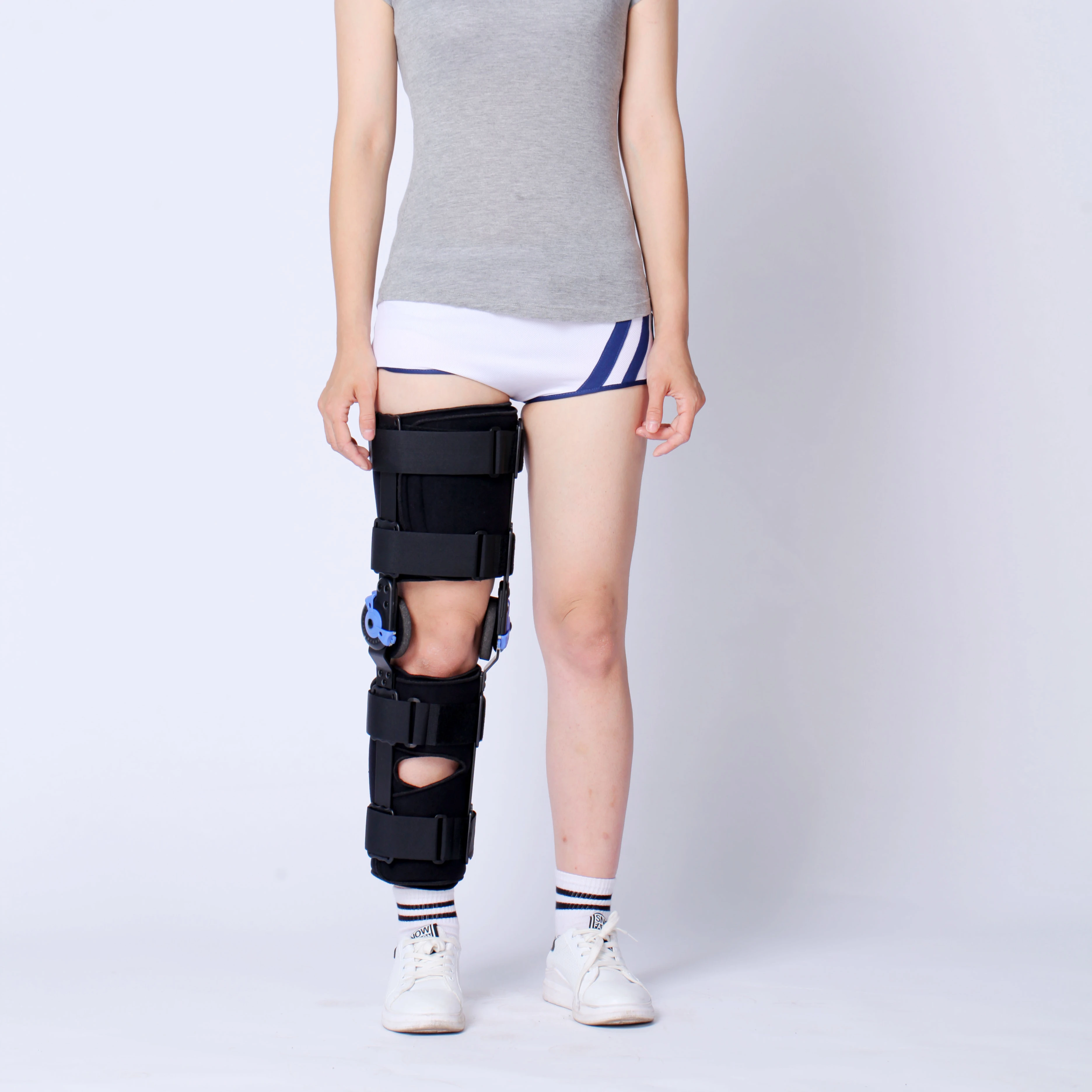 Adjustable Lightweight Orthopedic ROM Knee Brace for knee injury with CE