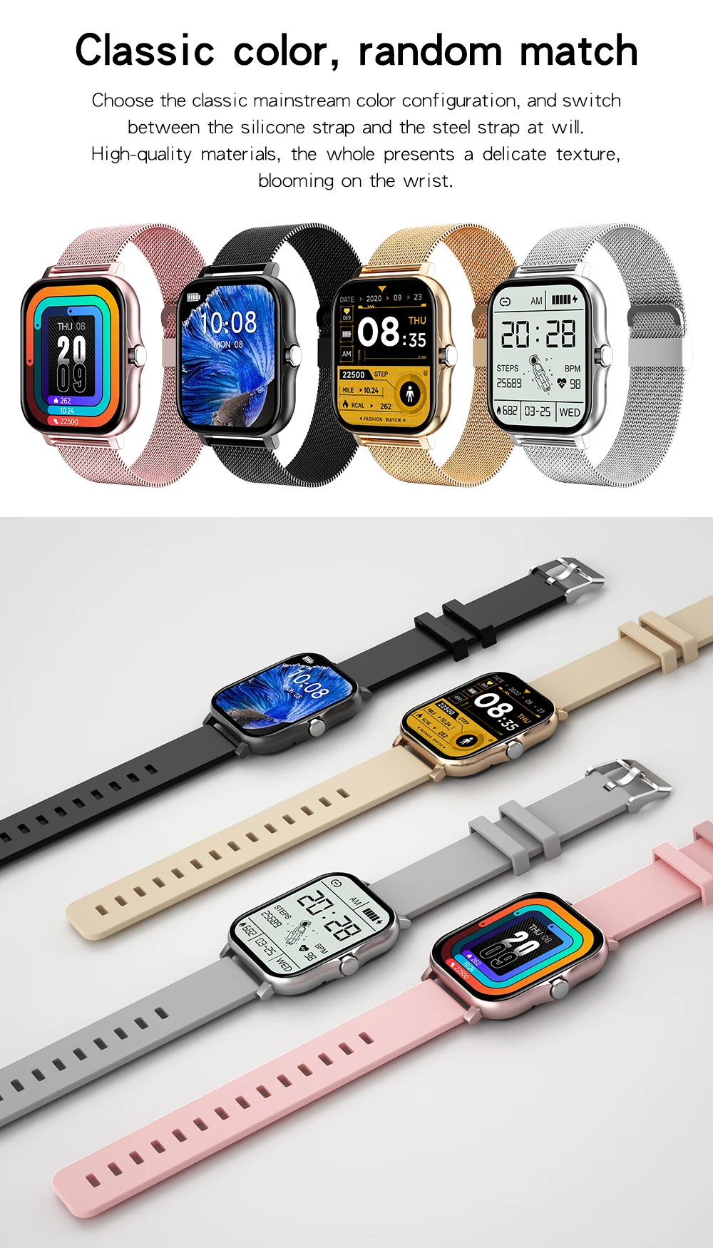 Fashion Y13 men and women Watch Gt20 Ip67 Waterproof Smartwatch  Touch Screen smart watches