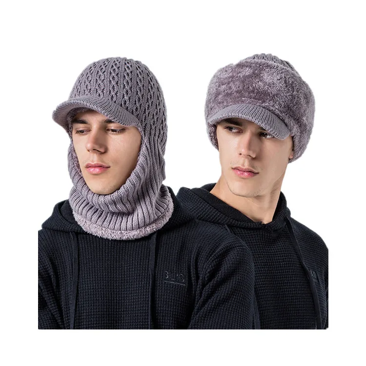 
Winter Beanie ski Hat Thick fleece hunting blank bucket hat 