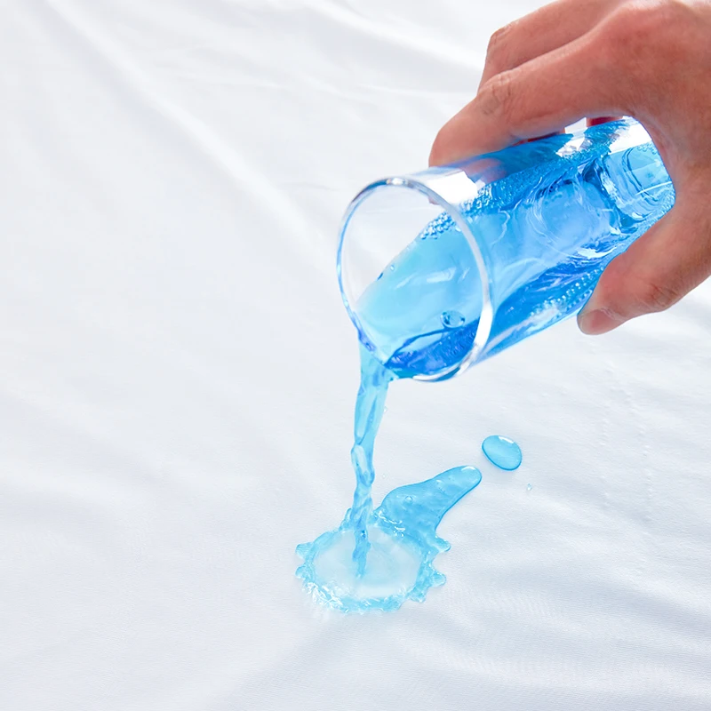 Hypoallergenic Waterproof Fitted Mattress Protector Cover, Queen, White