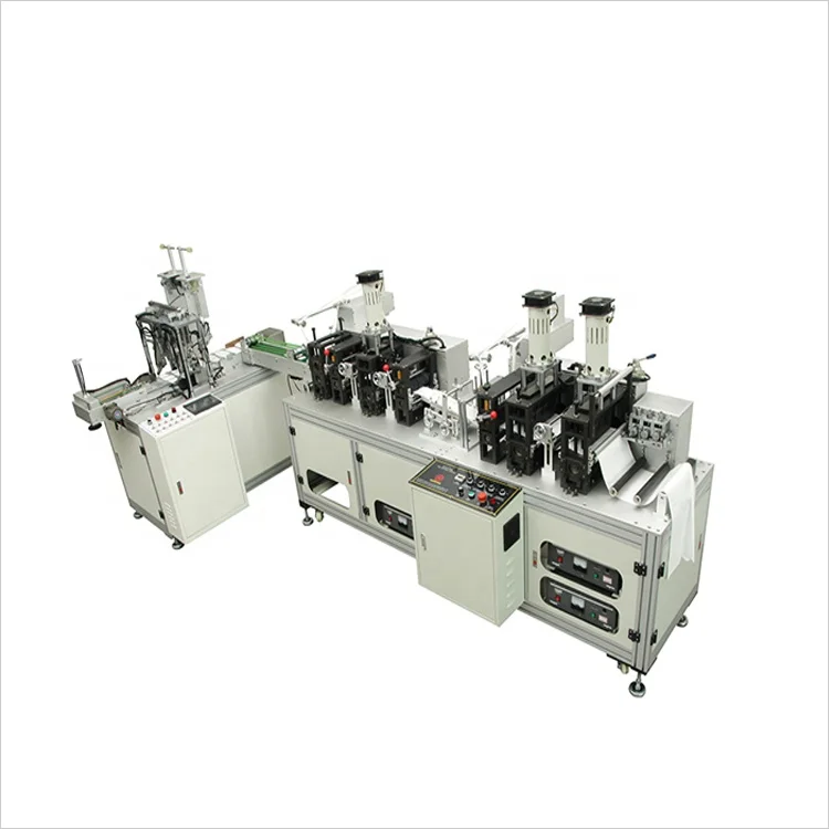 Full Automatic Disposable Folding Surgical KF94 Fish Type Face Mask Making Machine