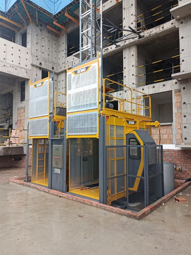 XCMG Official 4 Ton Double Cage Construction Elevator Hoist SC200/200 Lifter For Construction