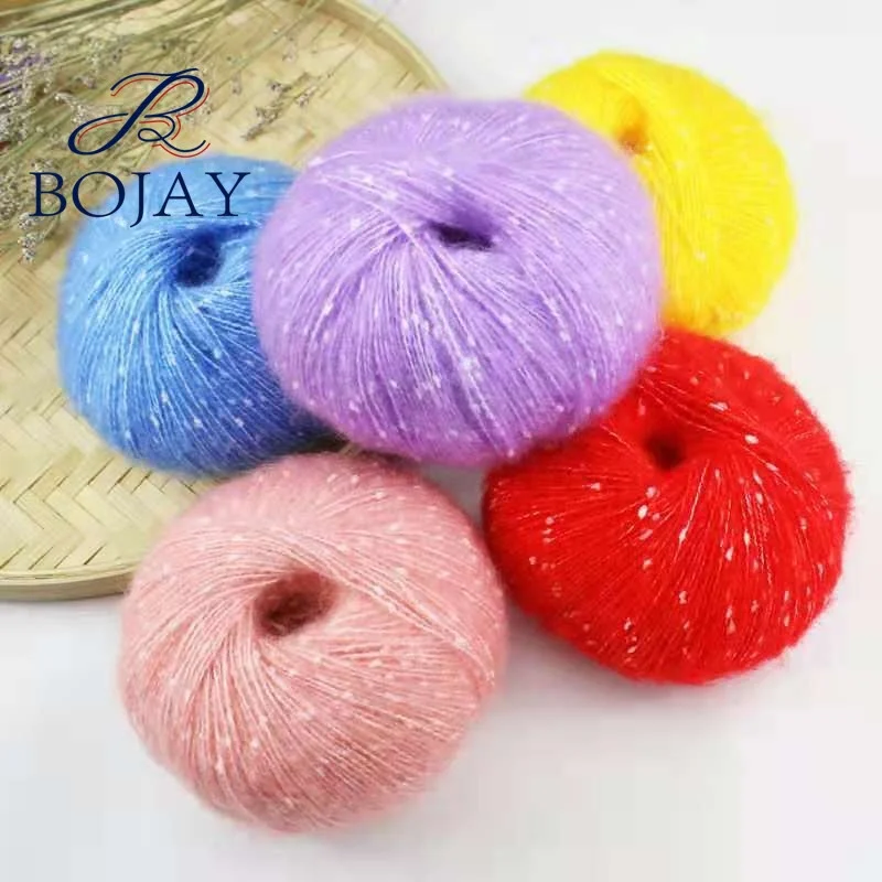 New Fashion DIY Hand Knitting Mohair Style Brush Yarn Super soft and Fluffy Crochet 50g Ball Yarn 7s/1