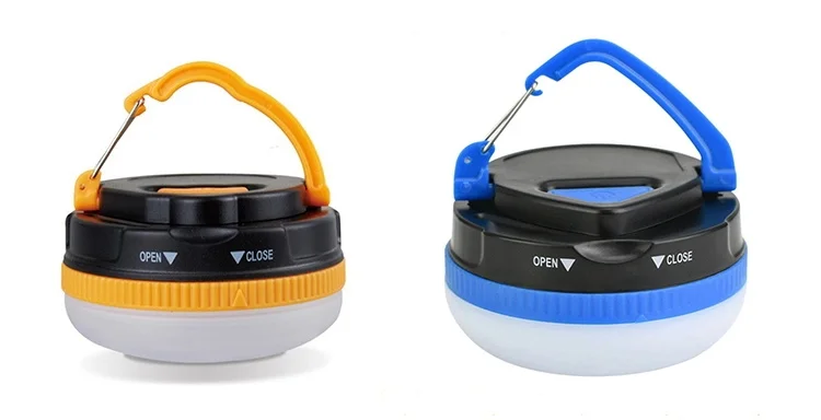 
2020 Wholesales Outdoor portable camp lantern round led tent camping light with hook magnet 