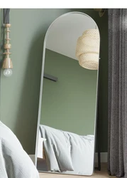 Modern Large Arched Aluminium Alloy Full-length Mirror Bedroom Dressing Mirror