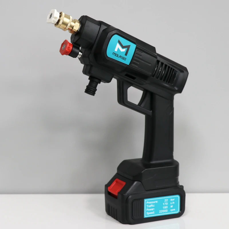 Package E 25v 30000mAh Portable Wireless Lithium Battery Cleaning machine Water Spray Pressure Gun For Car Wash