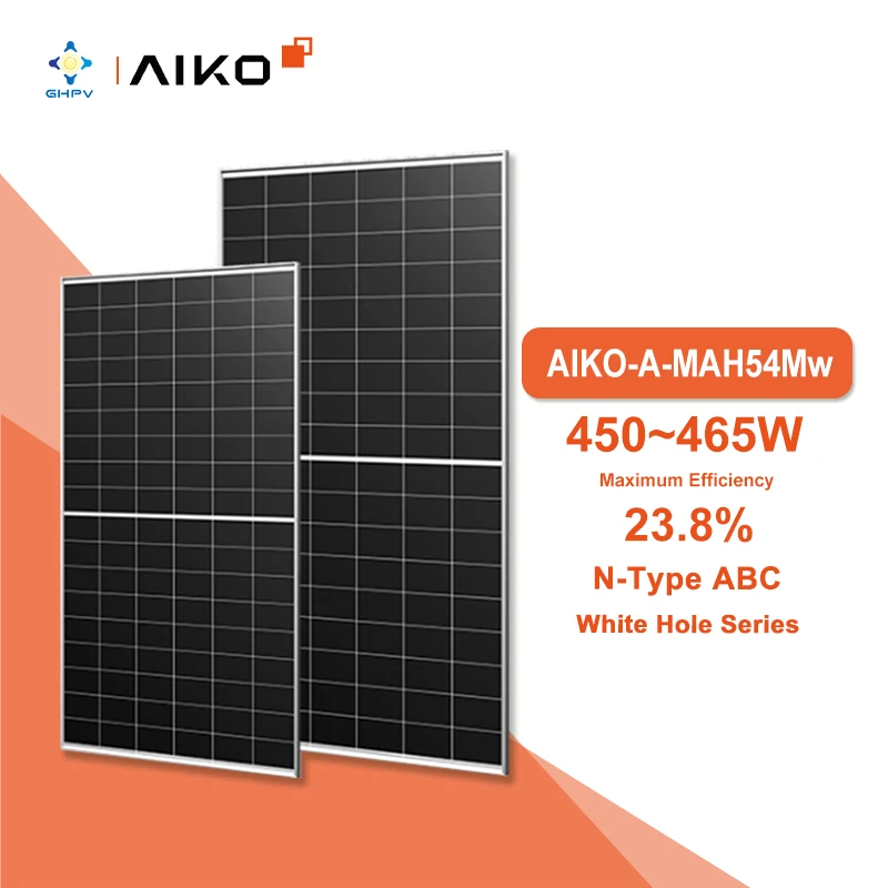 Aiko Solar Inverter N-Type Abc White Hole Energy Pv Module 450W 455W 460W 465W Pv Module
Europe Stock Solar Panel