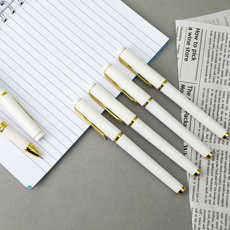 fashion Metal pen high-end business gift metal roller pen custom logo signature gel pen for office