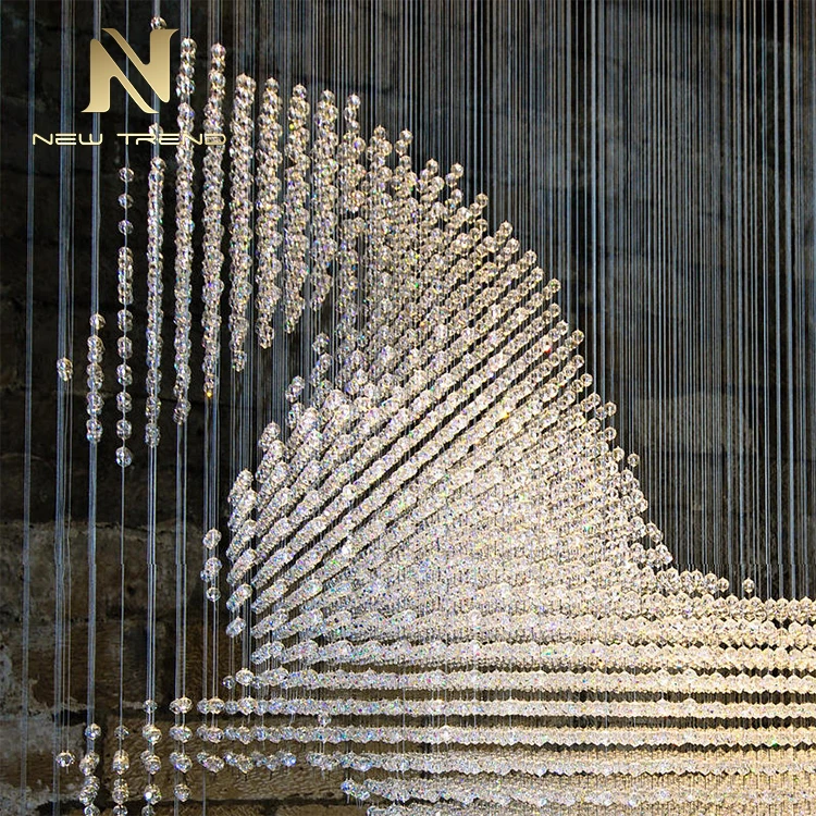 Hotel Lobby Villa Salon Decoration Custom Large Project LED Sculptural Horse Crystal Chandelier Lighting