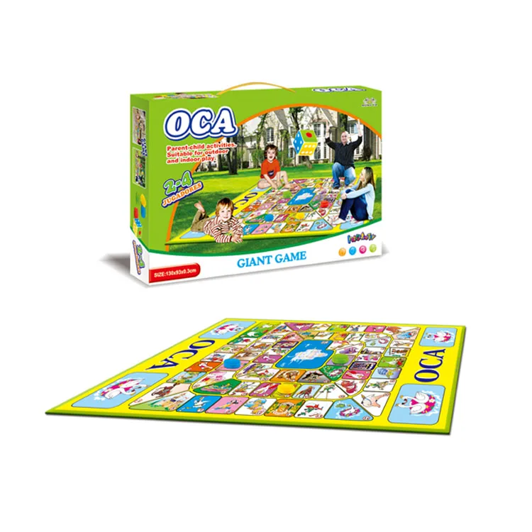 Giant chess mat funny snake and ladder chess game carpet for children