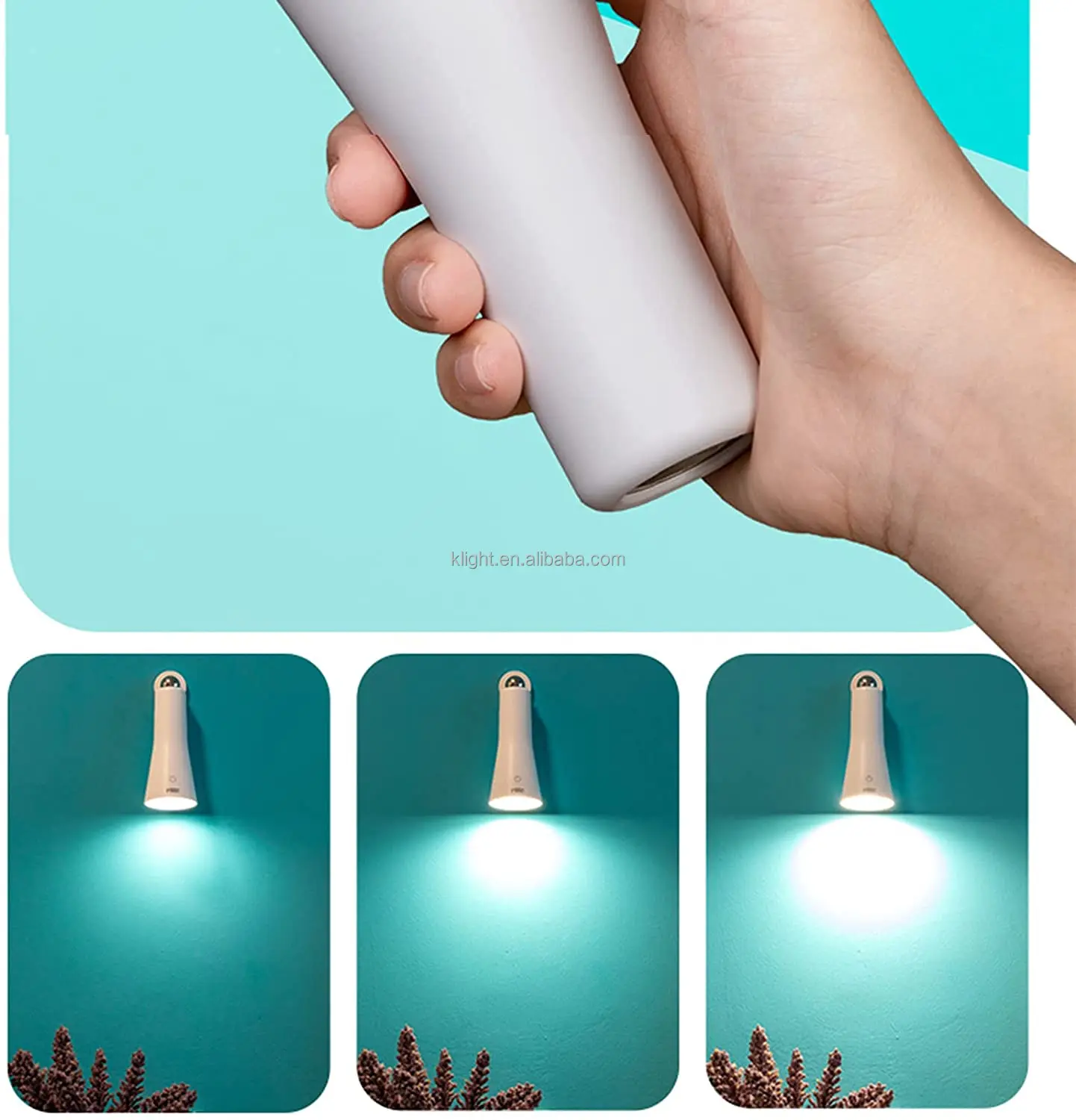 Multi-Function 3 in 1 Magnetic Rechargeable Eye Protection Touch Control 3 Brightness LED Lamp with battery Table lamp