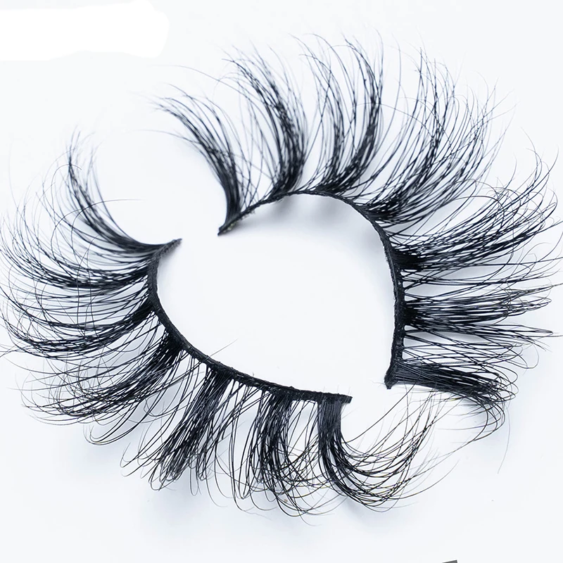 Private Label Full Strip False Eye Lashes Vendor 100% Real 3D 5D 25mm 25 mm Mink Eyelashes