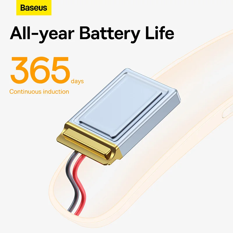 Baseu.s Intelligent Human Body Sensor Night Lamp Chargeable Emergency Lighting LED Wall Light