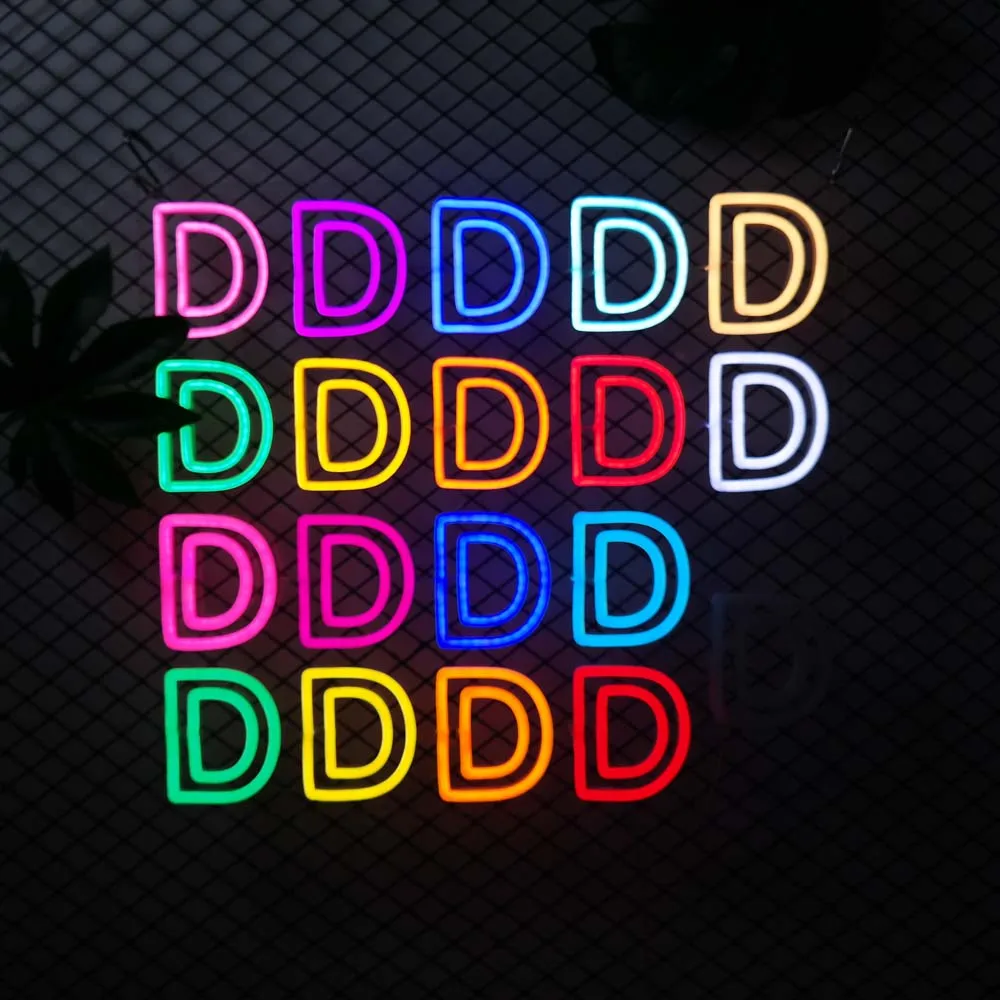 DIY 12V 3d Sign LED Flex Neon Signs For Sale Bright LED Neon Letter Advertising Acrylic LED Neon Light