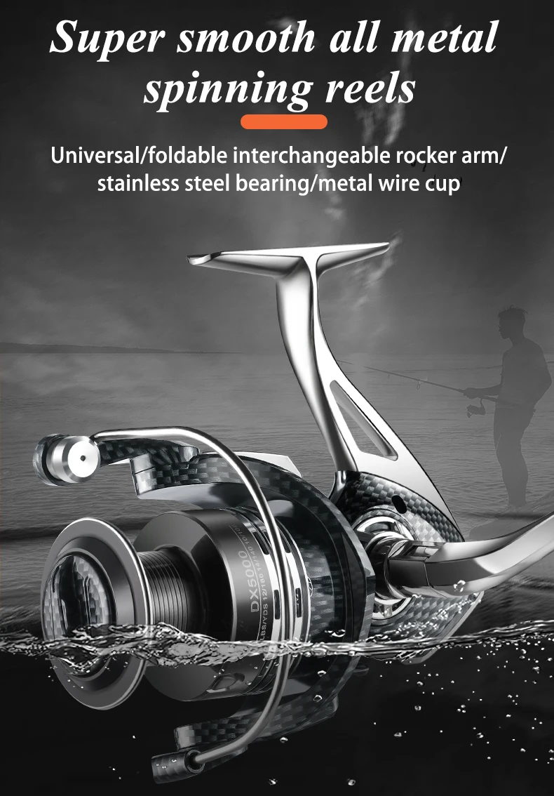 Spinning fishing reel 1000 series - 7000 series spin plastic spool with line cheap fishing spinning reels for combo