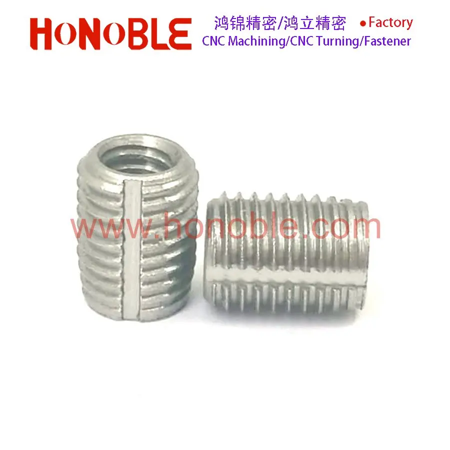 
Self-tapping threaded inserts for plastic 