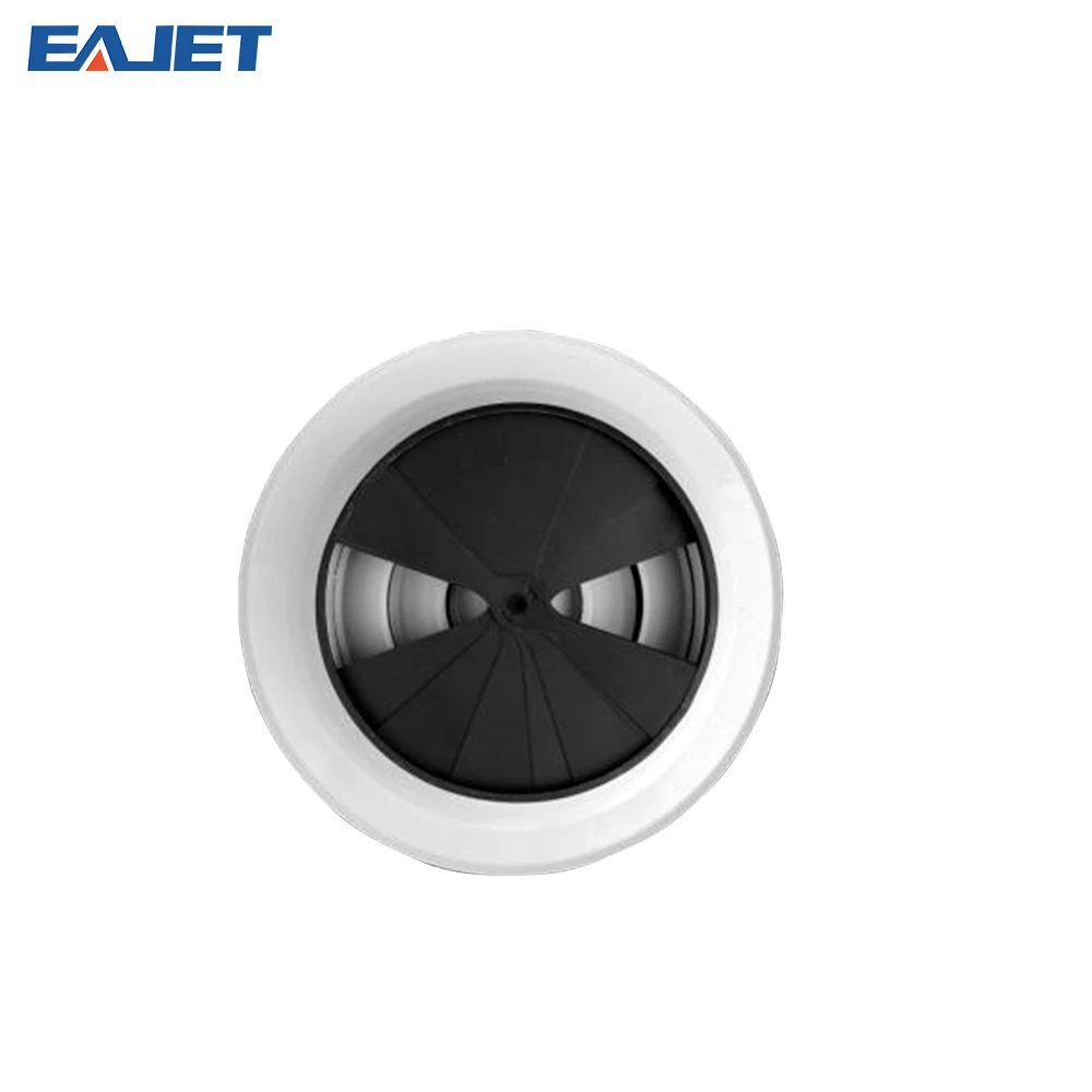 Factory direct sale fan shape neck adaptor round air duct volume control damper