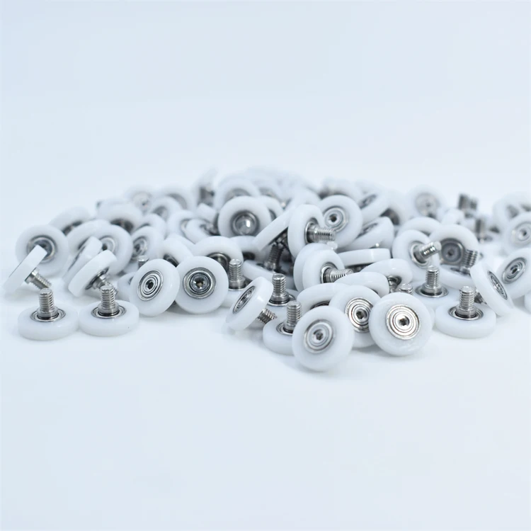 SEMEI mini conveyor belt roller bearing pully wheel BS68312-3C1L4M3 3x12x3mm small plastic screw wheels