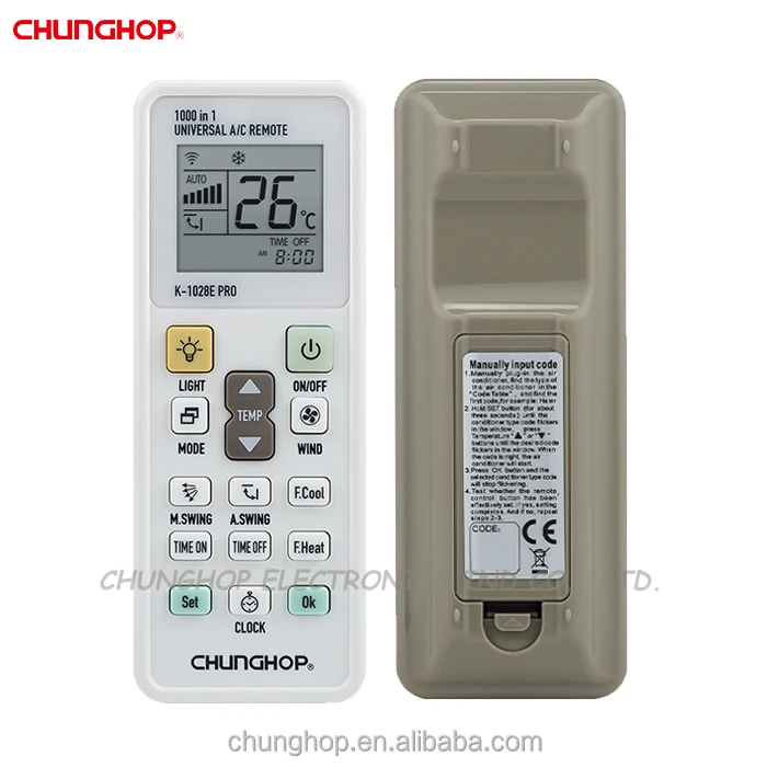 Manufacturer High quality AC universal controller K-1028E PRO air conditioner remote control wholesale