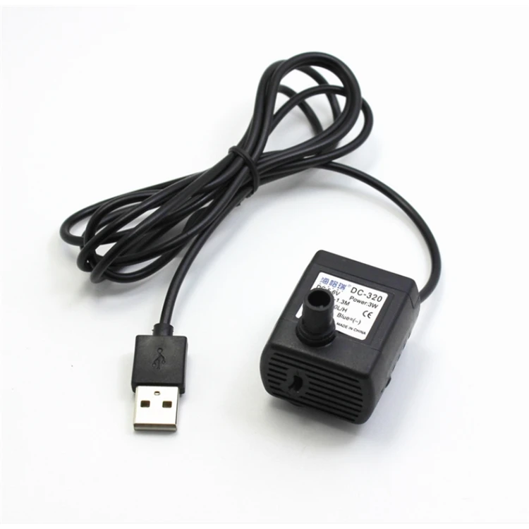 Most Hot-selling Micro USB Dc Submersible Solar Water Fountain Pump Aquarium Pump China 5v 180L/H 100CM, 1.5W, 300MA