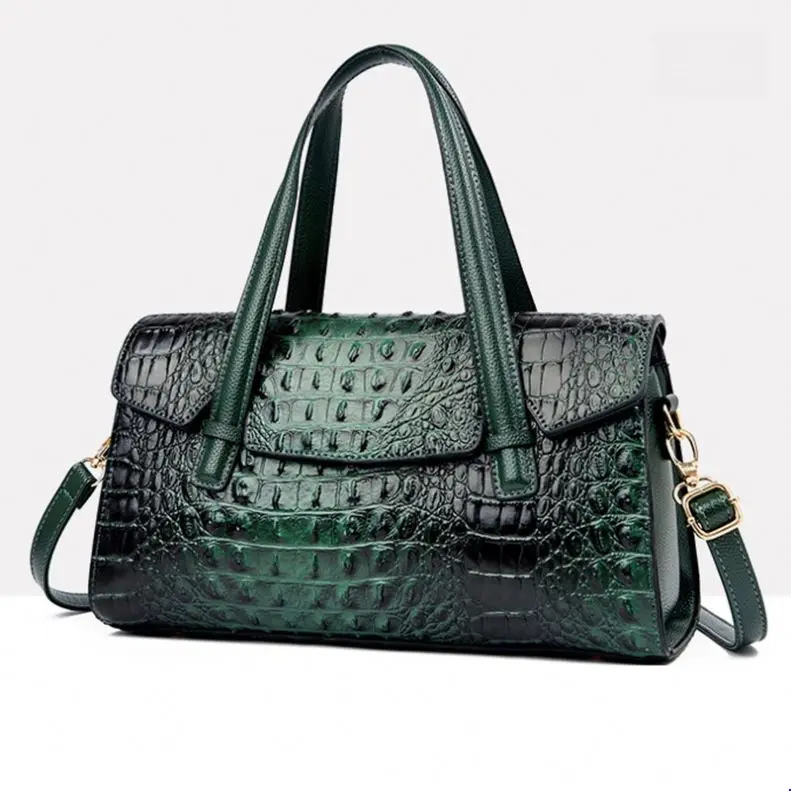 Hot Hobos Drop Shipping Selling Luxury Women Handbags Leather Shoulder Bags Designer Material Crocodile Leather Handbags