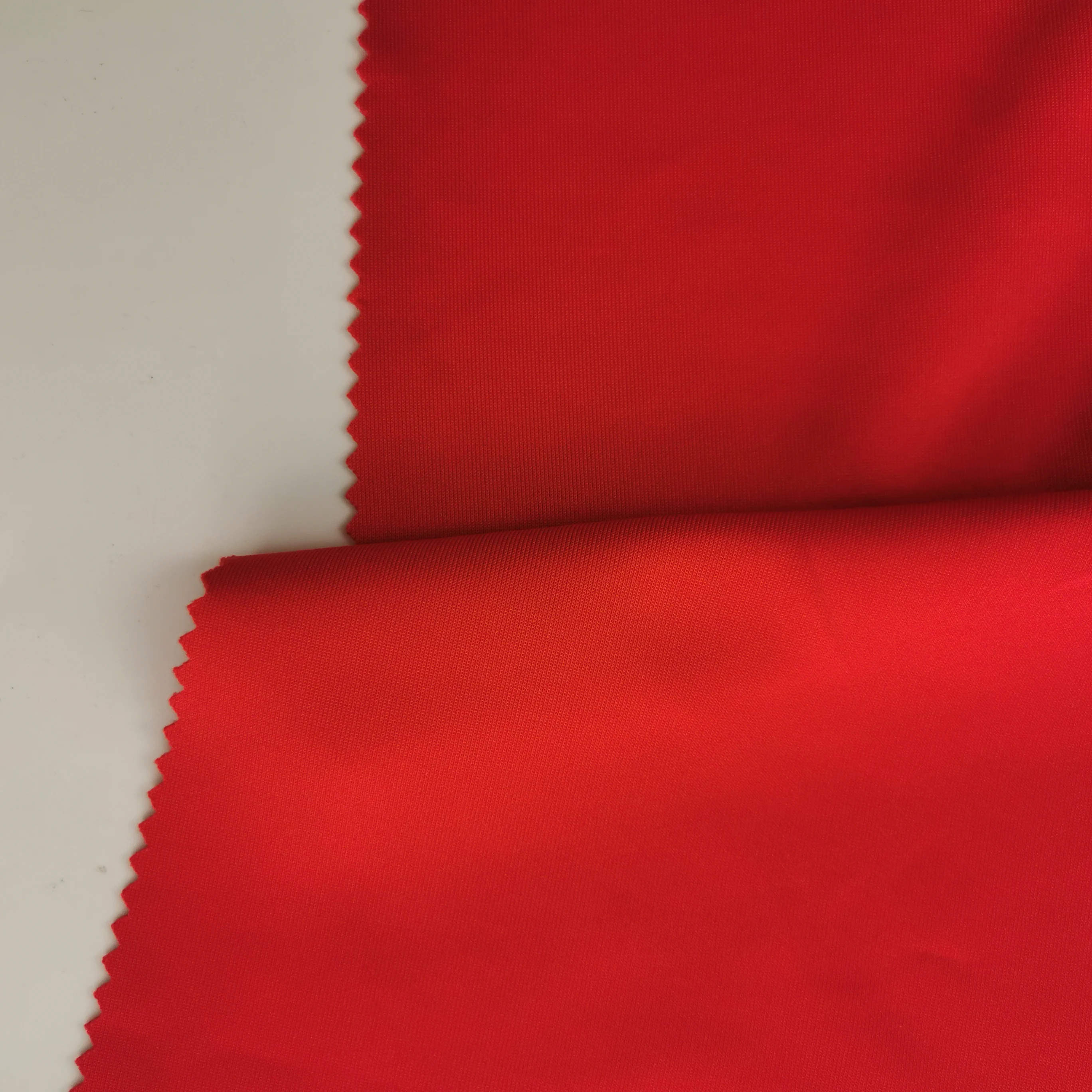 Лидер продаж, красная ткань, 95% полиэстер, 5% спандекс, креп для подводного плавания, окрашенный для платья