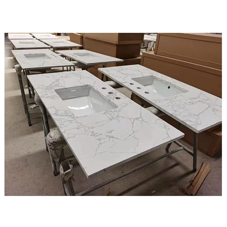 Cut to Size Chinese Kitchen Artificial Quartz Marble Granite Stone worktop countertop