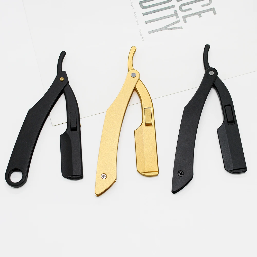 Cut Throat Shaving Straight Razor alloy Barber Sharpen Straight Razor Shave German Safty Shaver Throat Razors Handle