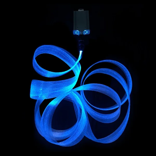 Fiber Optic Mesh-Rechargeable LED Fiber Optic Mesh Lights Kits for Rave Dresses Ceiling - Colorful Optical Fiber Netting Light