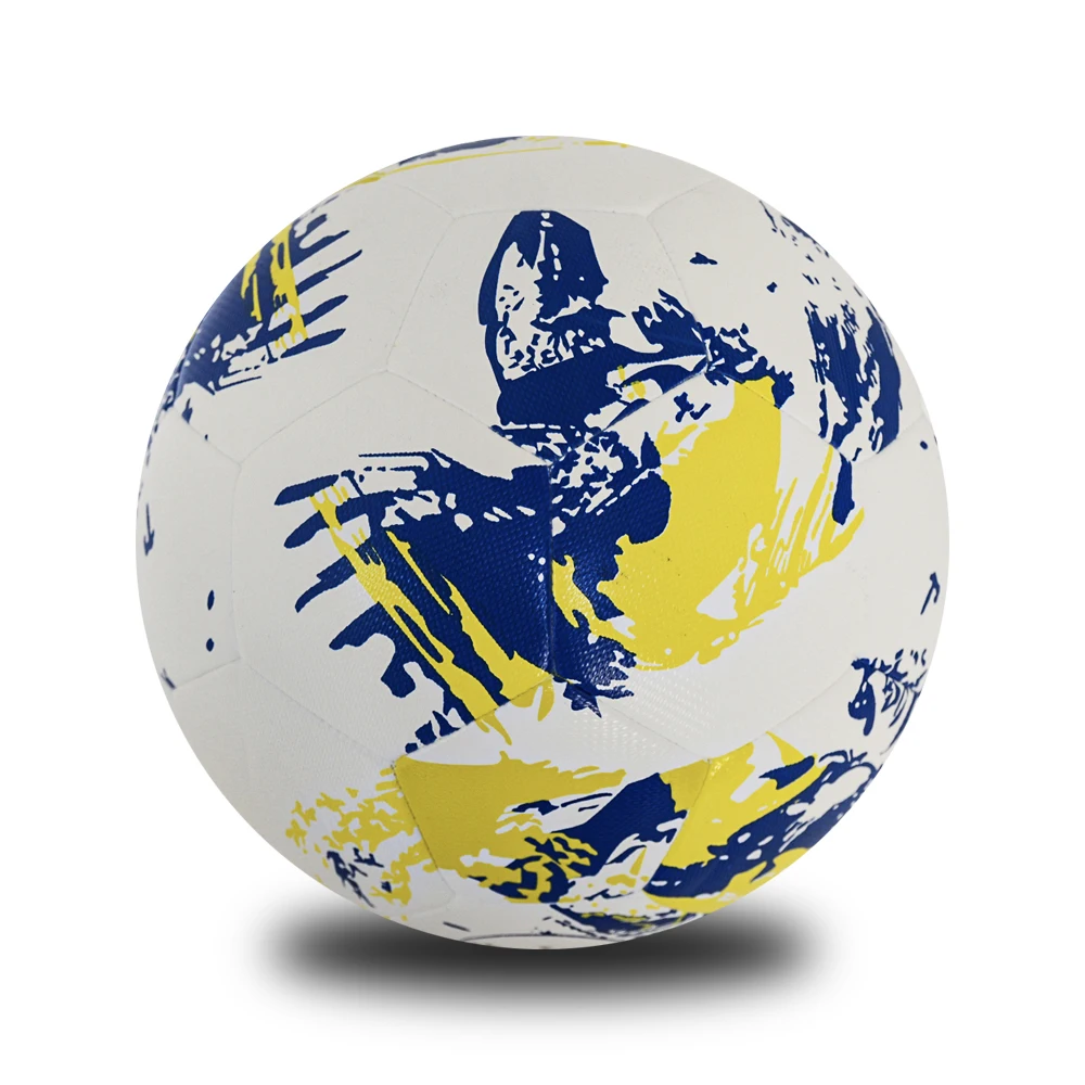 Official Size and Weight Hybrid Soccer Ball PU Material Football Professional Sports Ball