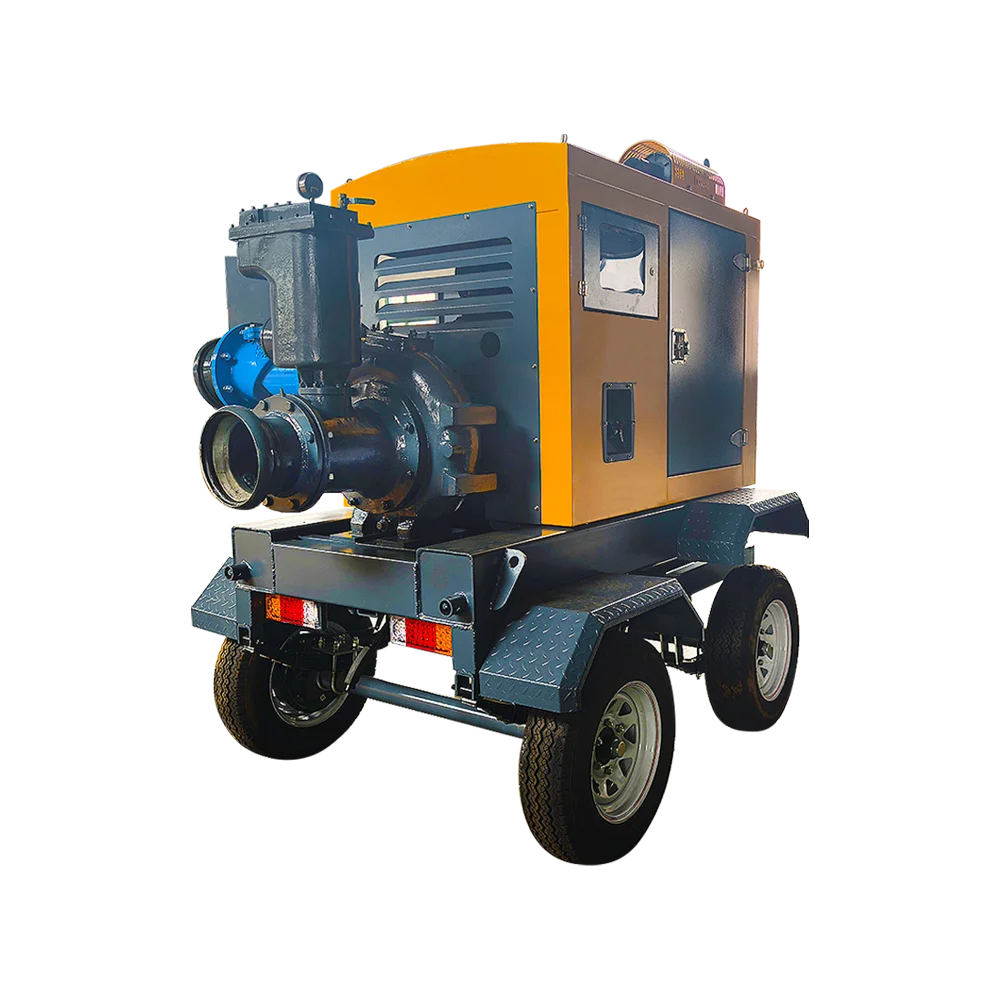 Corrosion resistant diesel engine vacuum sewage pump for mining and industrial use