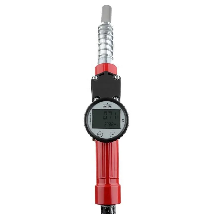 Electric display gasoline diesel diesel gun with flow meter