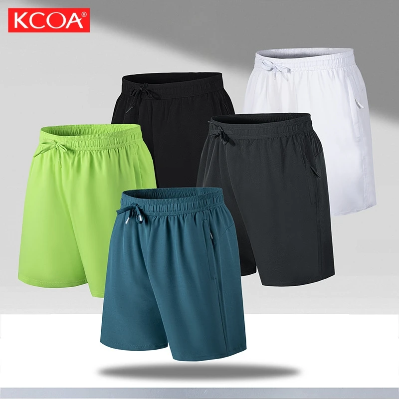Wholesale Men Running Blank Shorts Custom Logo Shorts With Side Split Gym Wear Sport Shorts