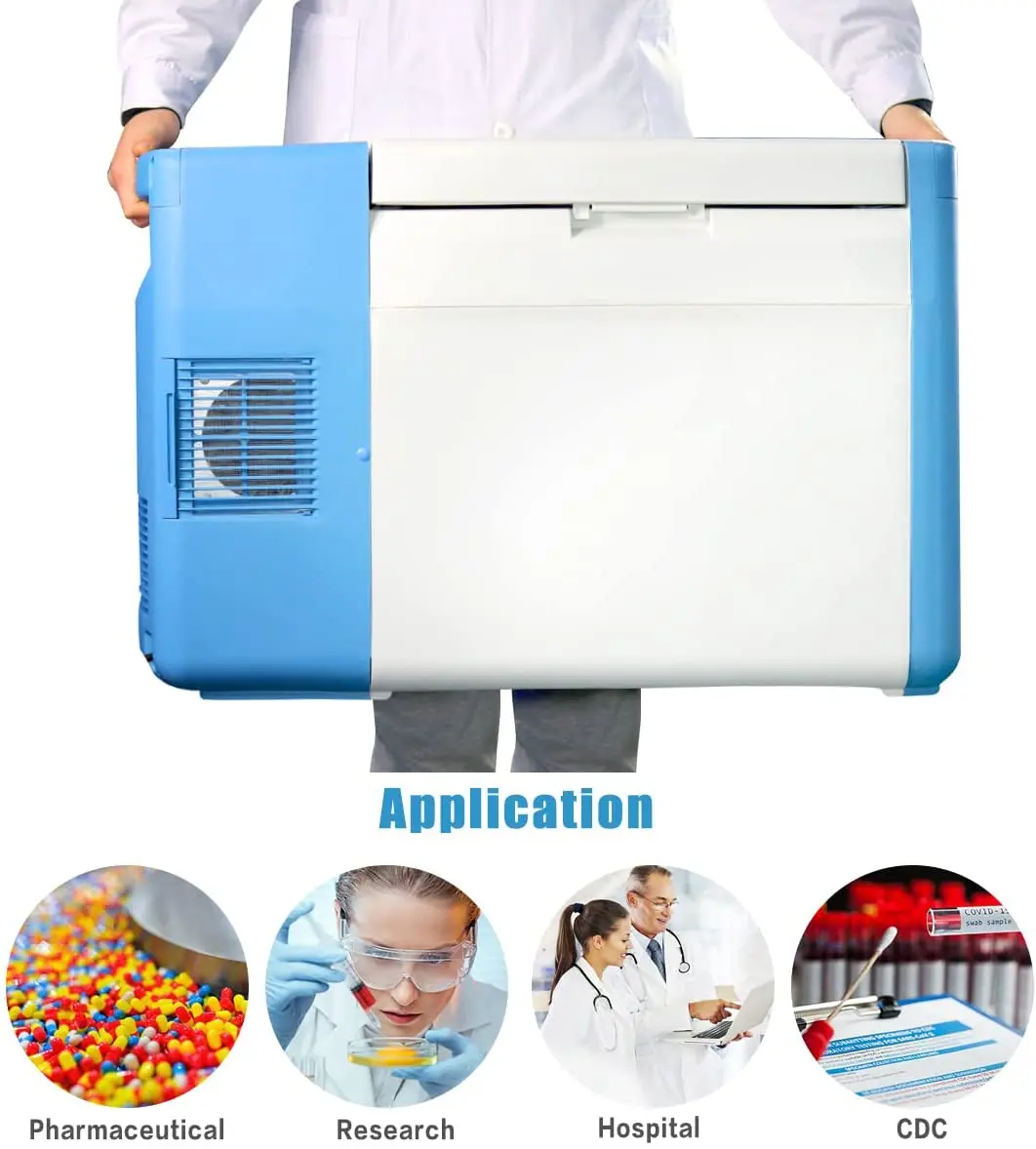 portable medical freezer 12V DC 25L  Portable  Chest Freezers Mini Medical Vaccine Storage freezer