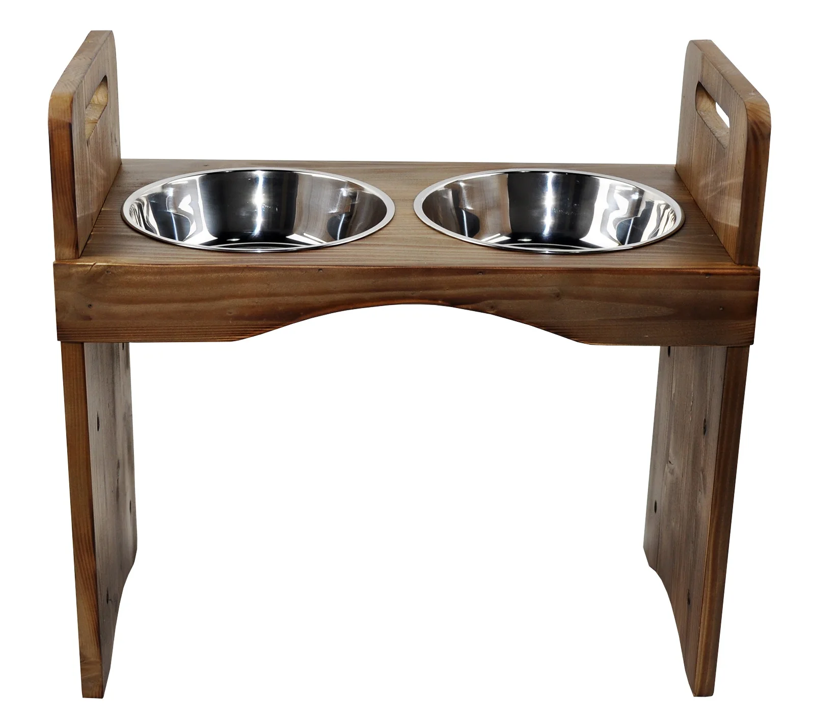 Hot selling Cat and Dog Stainless Steel Bowl, Wooden Pet Table Food and Water Bowls, Adjustable Height Cat and Dog Feeder