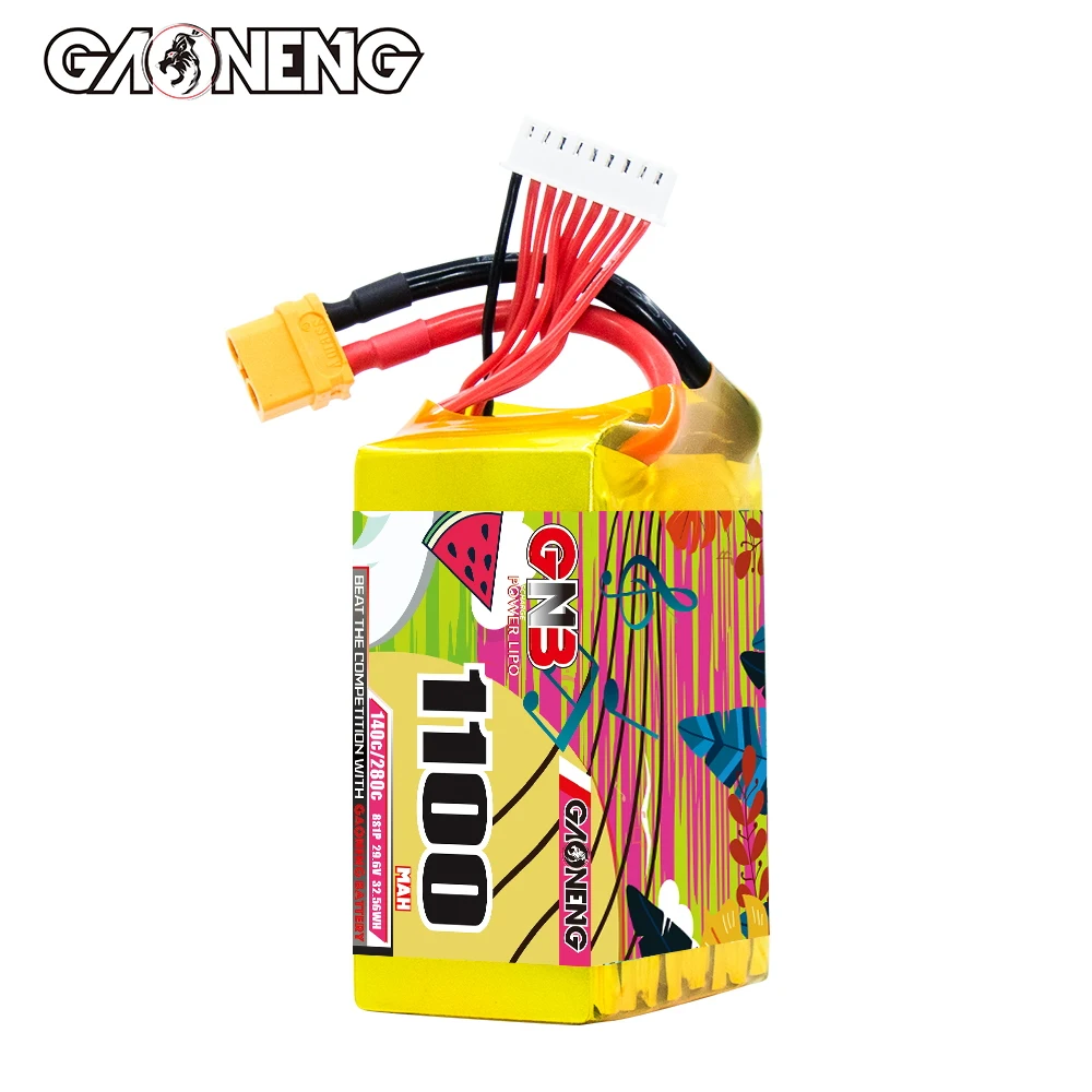 GAONENG GNB 1100 мАч 29 6 В 8S 140C XT60 LiPo аккумулятор высокопроизводительный RC хобби литий-полимерный мягкий пакет гоночный FPV квадроек