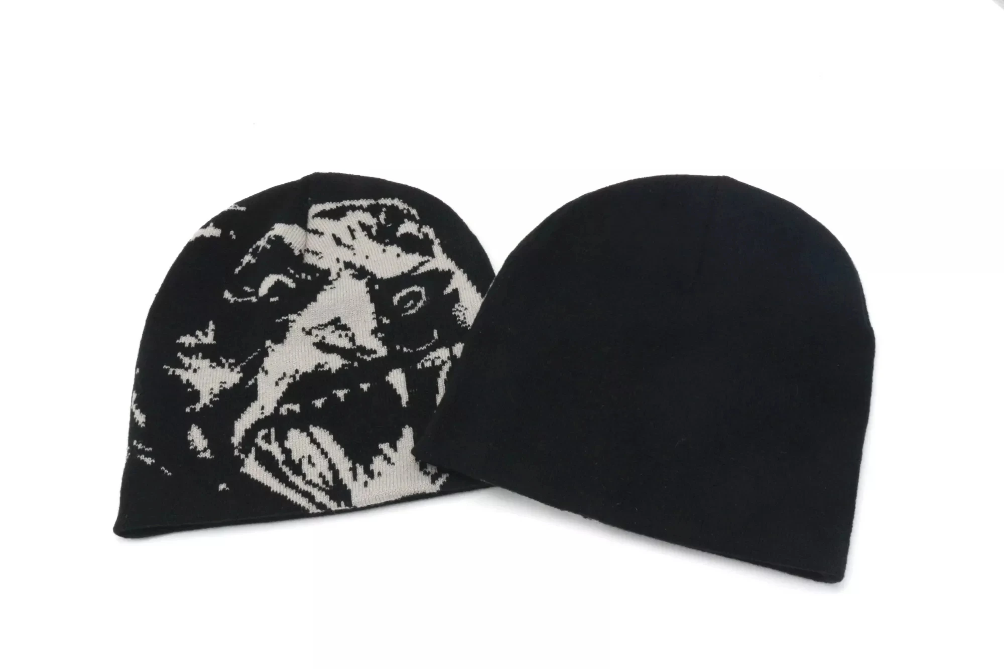 OEM wholesale custom Logo Fashion Jacquard Beanie Hat Winter Hat