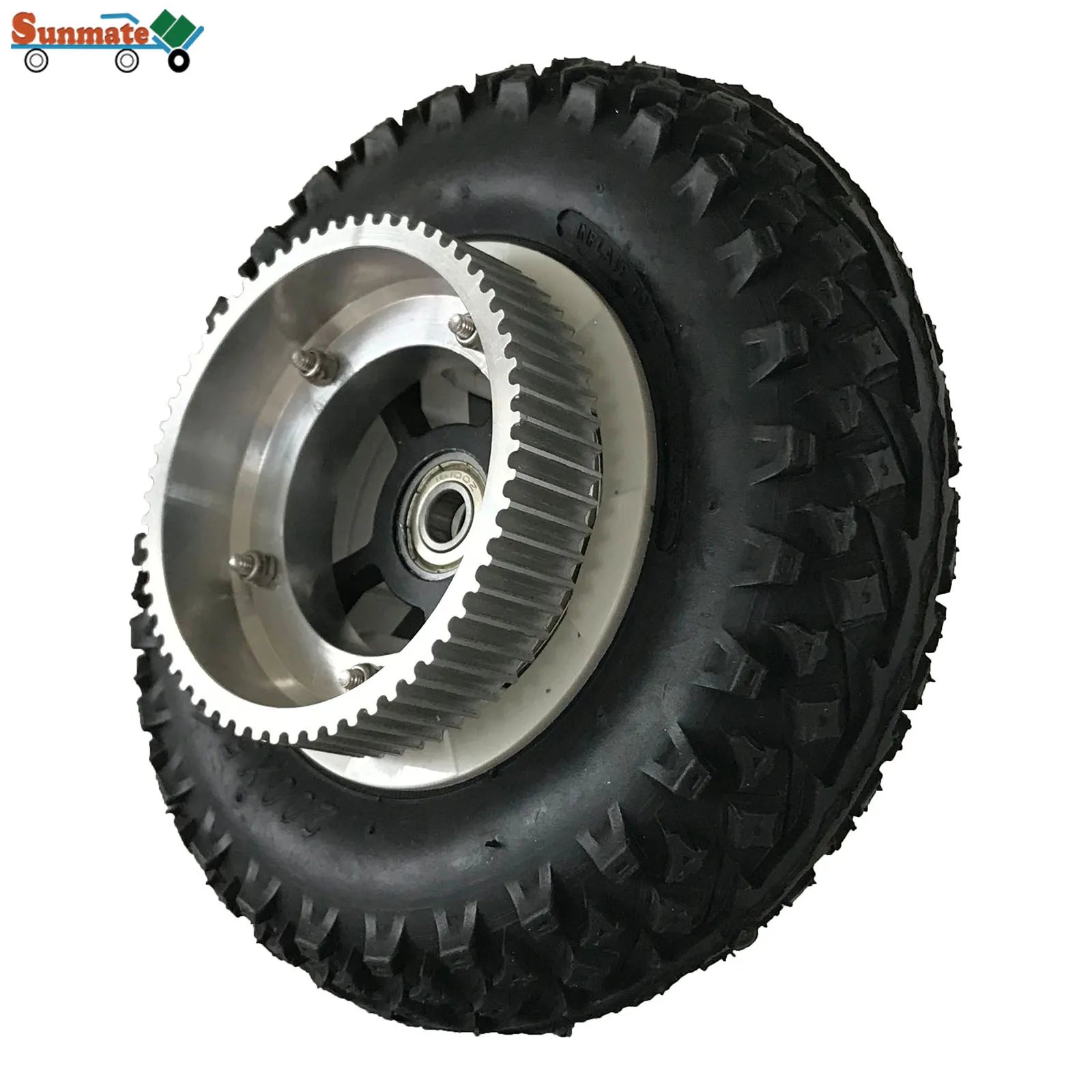 Offroad Wheel 8 Inch With 72T Aluminium Pulley Gear for Knobby Tire 200x50 Mountainboard Replace