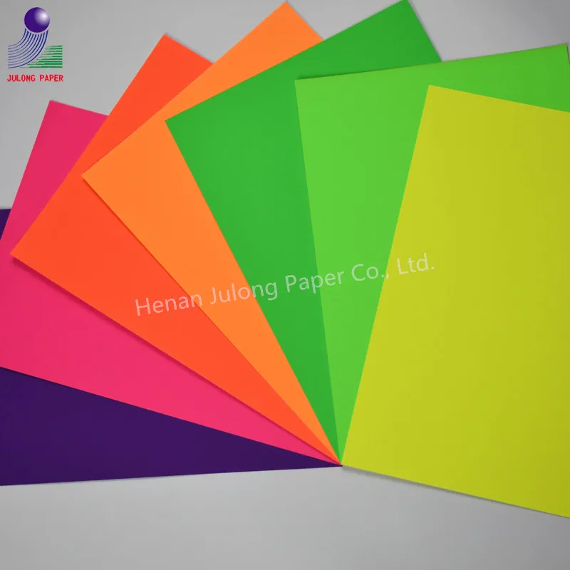 Colored Fluorescent Paper for Packing and Printing