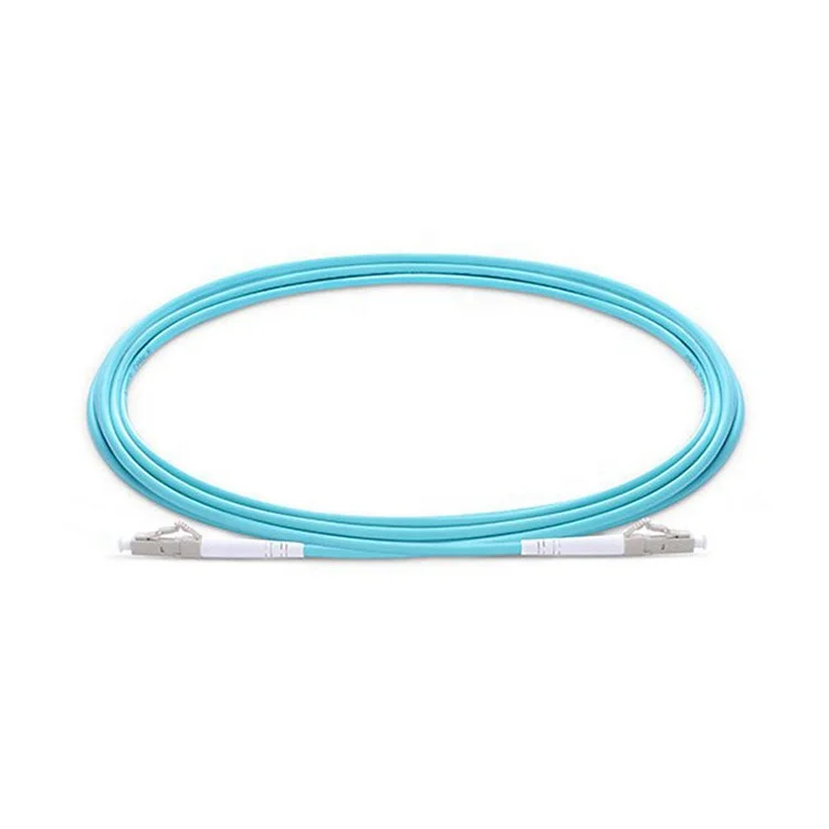 Customized Length Jumper LC/UPC-LC/UPC Duplex Connectors Multimode OM3 50/125 Fiber Optic Patch Cable