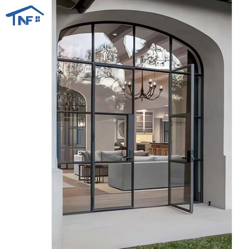 Entry Simple Steel French Wrought Iron Door Price Exterior Luxury Wrought Iron Doors