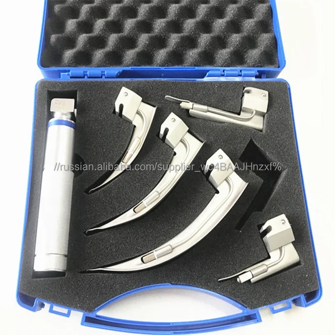 Хорошее качество 304 лезвие из нержавеющей стали для взрослых детей Анестезия Лампы ларингоскоп