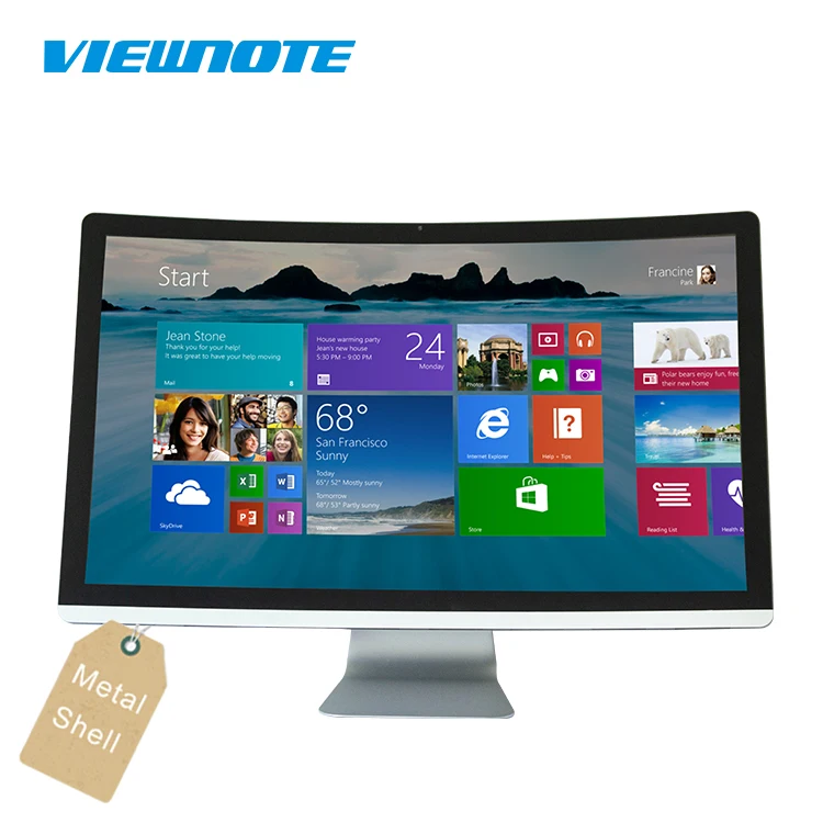 Viewnote aluminum shell 31.5 inch All In One Computer Core i3 10100/i5 10500/i7 10700 with GTX 1030 2G DDR5 Graphic card