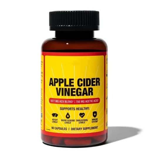 Dietary supplements Apple Cider Vinegar Capsules Vitamin D3 & Zinc 750mg of Acetic Acid Immune & Weight Management Support