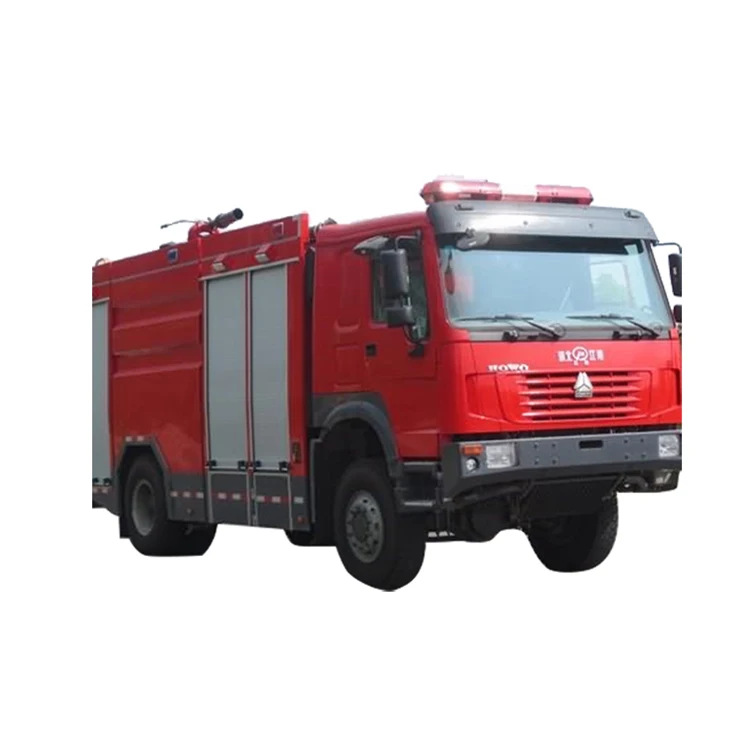 HOWO 4x4 water and foam tank fire truck for sales