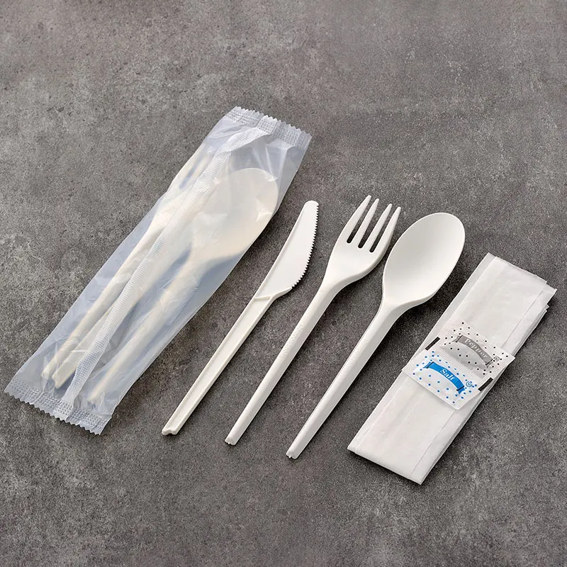 Plastic Cutlery Manufacturer Disposable Heavy Duty Compostable Heavy Weight Biodegradable Cutlery Sets