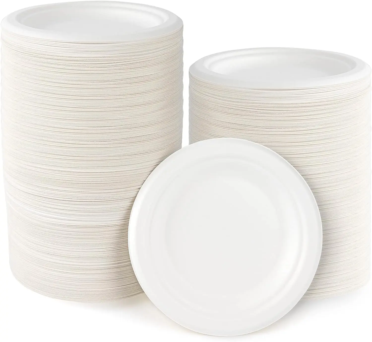 Бумажные тарелки для мешков, одноразовые бумажные тарелки для мешков сахарного тростника, компостируемые бумажные тарелки