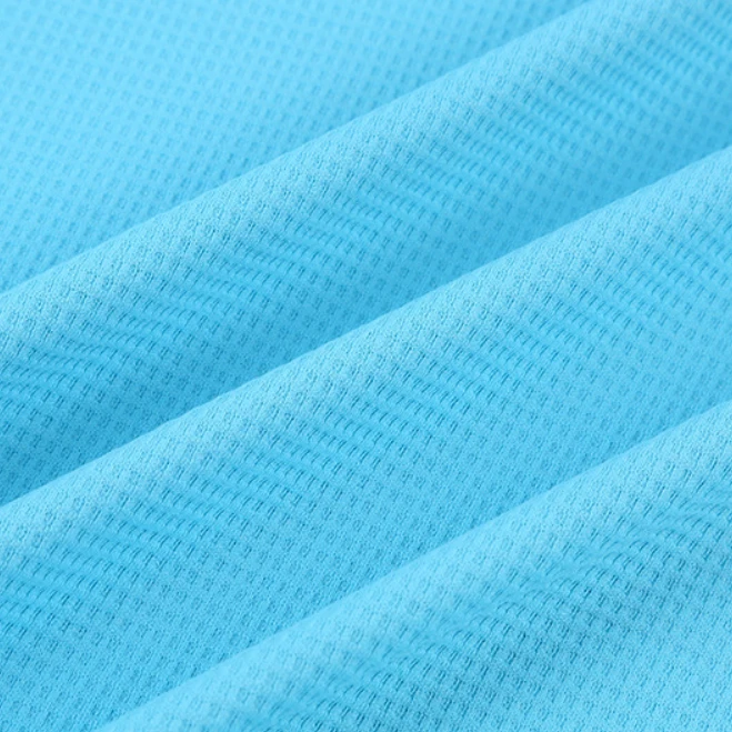 Wholesale Organic Cotton Plain Dyed Knitted Waffle Weave Fabric Waffle Fleece Fabric 100% Cotton Honeycomb Waffle Knit Fabric