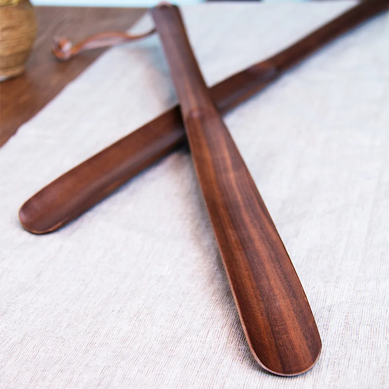 
Walnut Wood Shoehorn Wood Long-Handled Wooden Shoe Horn factory 