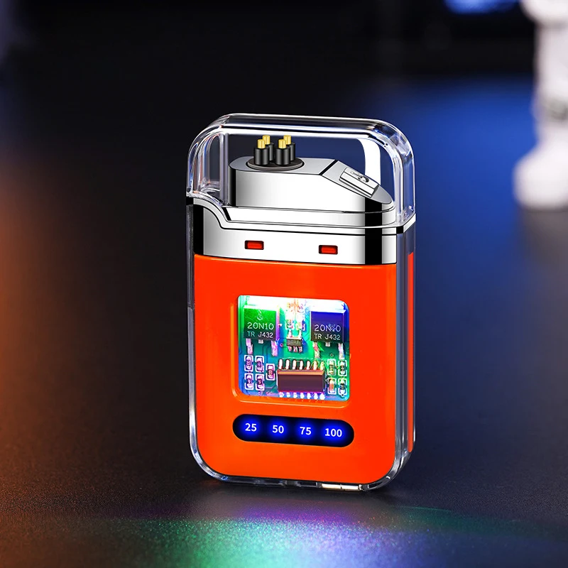 Перезаряжаемая беспламенная зажигалка с USB-дисплеем